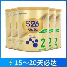 【12月大促】【快线】【新西兰直邮包邮】【新旧包装混发】 Wyeth 惠氏 S26金装奶粉2段 900克x6罐/箱（6-12个月）【收件人身份证必须上传】【新疆、西藏、内蒙古、青海、宁夏、海南、甘肃，需加收运费】